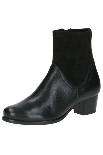 Caprice Damen Elegante Stiefelette G-Weite 9-25301-45 Schwarz 019 Black Comb Leder und Textil mit CAP Airmot