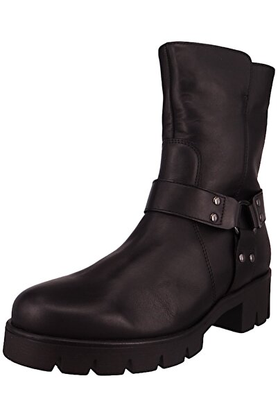 GABOR Damen Elegante Stiefelette Biker F-Weite 51.713 Schwarz 27 Schwarz Leder