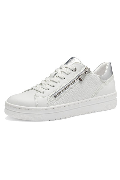 Marco Tozzi Damen Low Sneaker Low Top 2-23718-42 Weiß 197 White/Comb Kunstled...
