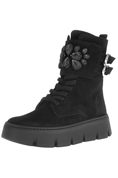 GABOR Damen Elegante Stiefelette F-Weite 73.746 Schwarz 17 Schwarz Leder