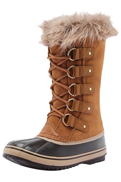 Sorel Damen Stiefel Stiefel Winterschuhe Joan of Arctic Boot WP 2115181 Braun 224 Camel Brown Leder mit V