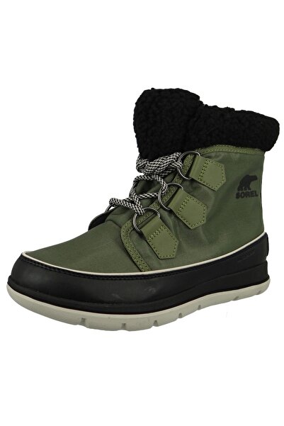 Sorel Explorer Carnival NL3040-371 Damen Winterstiefel Boot Gefüttert Hiker Green Black Grün