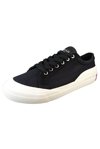 Levi's Herren Low Sneaker LS1 Low Top 234213-672 Schwarz 59 Regular Black Leinen