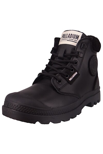 Palladium Damen Sportliche Stiefelette Pampa Hi Snow 94380-008-M Schwarz Black Leder
