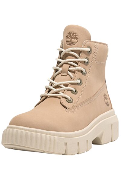 Timberland Damen Elegante Stiefelette Greyfield 6 Inch Boot TB0A2FT6EN7 Beige Light Beige Leder mit Außensohle