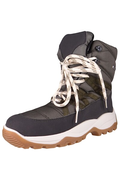 LACKNER Damen Stiefel Stiefel Winterschuhe Lola L's STX/OC 7962 Grün Khaki Textil/Synthetik