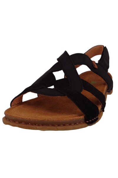 El Naturalista Damen Sandalen Panglao N5819 Schwarz Black Leder mit Comfort-Last
