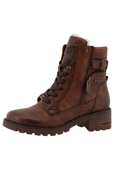Mustang Damen Elegante Stiefelette Winterschuhe 15M0082001 Braun 066 Rust Kunstleder
