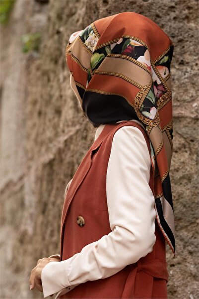 Vissona 100% Twill mătase dungi K curea i și C imprimeu floral Bej - Culoare ...