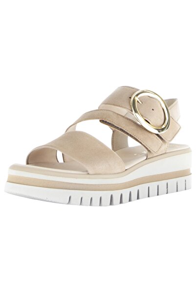 GABOR Damen Sandalen 64.627 Grau 14 Caramel Leder