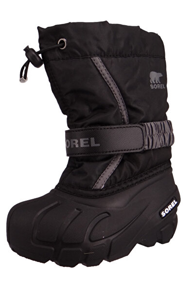 Sorel Kinder Stiefel Winterschuhe Flurry 1855252 Schwarz 016 Black City Grey mit Wasserdichter Thermogu
