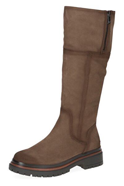 Caprice Damen Elegante Stiefel Stiefel G-Weite 9-25601-45 Braun 008 Taupe Nubuc Leder mit Cap BluegripCap Cl
