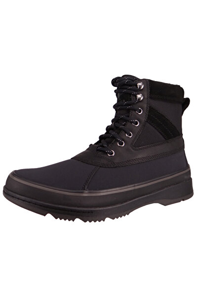 Sorel Herren Stiefeletten Stiefelette Winterschuhe Ankeny II Boot WP 2048851 Schwarz 010 Black Jet Leder
