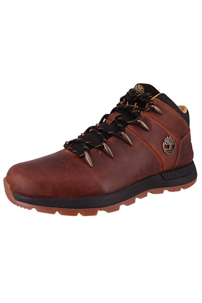 Timberland Herren Sportliche Halbschuhe Sprint Trekker Mid TB0A67TG943 Braun Medium Brown Leder mit Außensohle