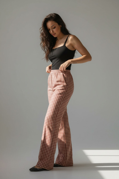 RUUH Pötikare Relaxed Beli Lastikli Pantolon