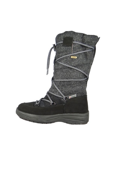 LACKNER 7667 Sophie LS TX OC Damen Winterstiefel Winterboots Spikes Schwarz