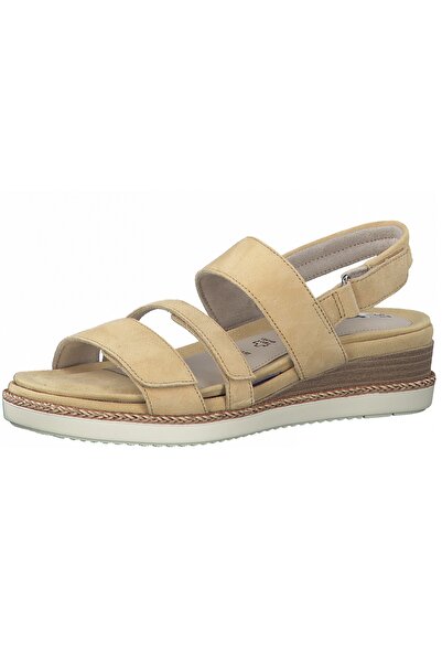 Tamaris Damen Sandalen 1-28227-28 Gelb 665 Sorbet Suede Leder mit Leather Sock