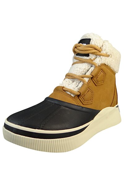 Sorel Damen Stiefelette Winterschuhe Out n About IV Chillz WP 2088131 Braun 243 Taffy Black Leder mit Vu