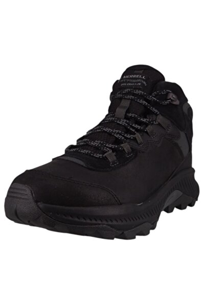 Merrell Herren Wanderstiefel Stiefel Wanderschuhe Speed Strike 2 Mid LTR WP J038071 Schwarz Black Leder mit