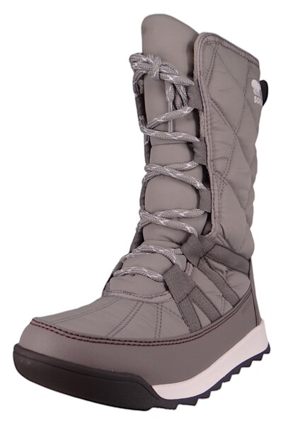 Sorel Damen Stiefel Stiefel Winterschuhe Whitney II Plus Tall Lace WP 2088261 Grau 061 Chrome Grey Quarry