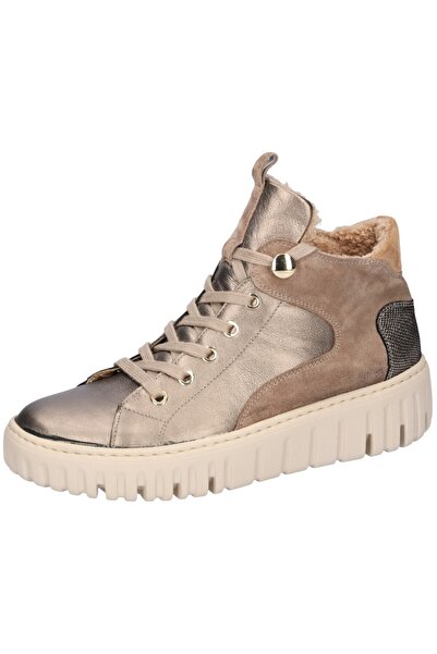 Waldläufer Damen Mid Sneaker Livia 941804 400 Goldfarben 212 bronce nougat Leder