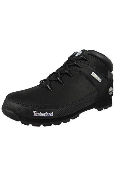 Timberland Euro Sprint Mid Hiker 6361R Herren Halbschuhe Halbschuhe Wanderschuhe Leder Schwarz Siyah Nubuk