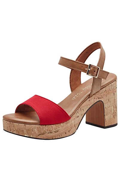 Marco Tozzi Damen Sandalen F 1/2 2-28008-42 Rot 597 Red Comb Textil/Synthetik