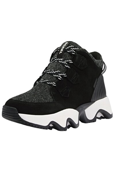 Sorel Damen Mid Sneaker Winterschuhe Kinetic Impact Caribou Plus WP 2099121 Schwarz 010 Black Sea Salt Te