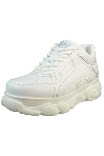 Buffalo Damen Low Sneaker CLD Echo Low Top 1636213 Weiß White Kunstleder