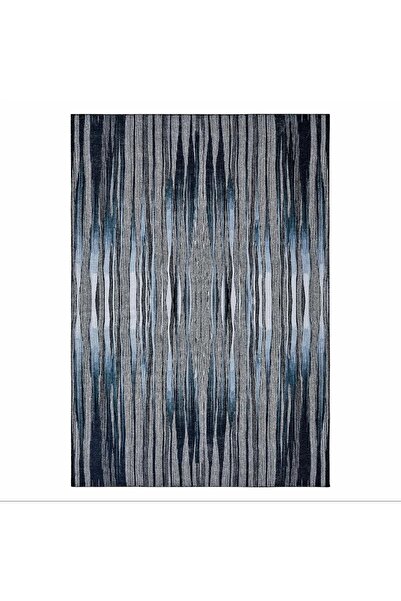 Kaşmir Halı Dekoratif Art Trend Black Line