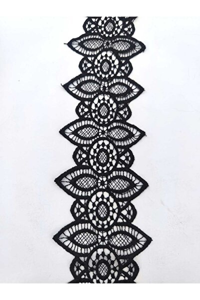 FASHİON DANTEL بوليستر غيبور فيستو نمط داخلي أسود عرض 9 سم