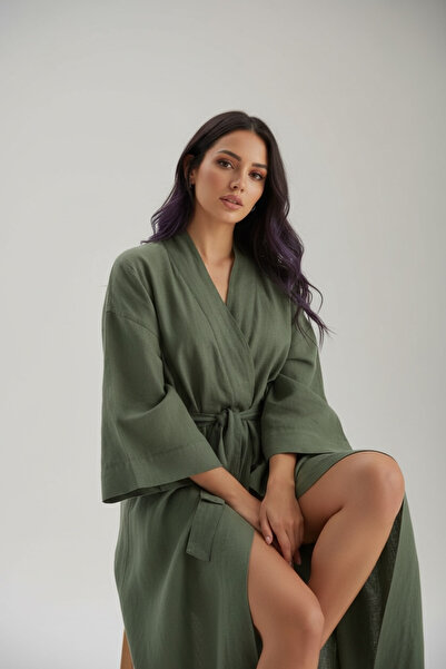 RUUH Maxi Keten Kimono