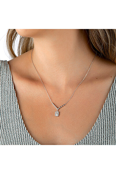 innuendo jewelery 925 Ayar Gümüş V Baget Kolye
