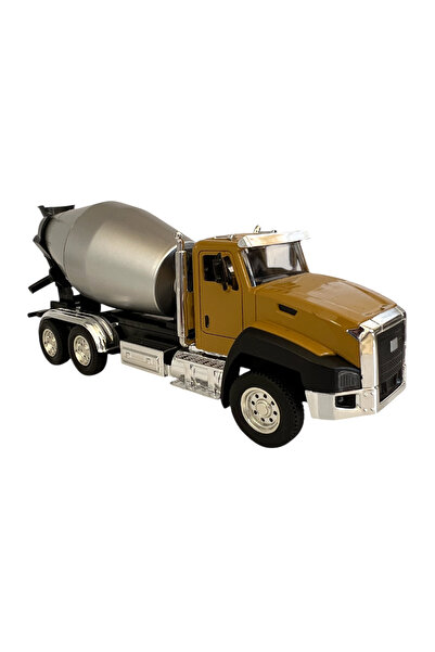 UDATOYS Oyuncak Kamyon Beton Mikseri Iş Makinası Hareketli Çek Bırak 18cm