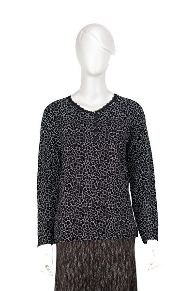 Oppland Țesătură pieptănată din viscoză întoarsă pentru femei Bluză pentru ma...