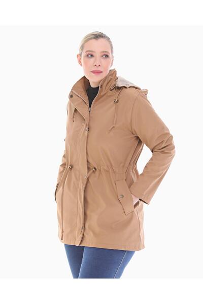 GLR&GYM LERZAN BÜYÜK BEDEN ASTARLI KISA TRENÇKOT