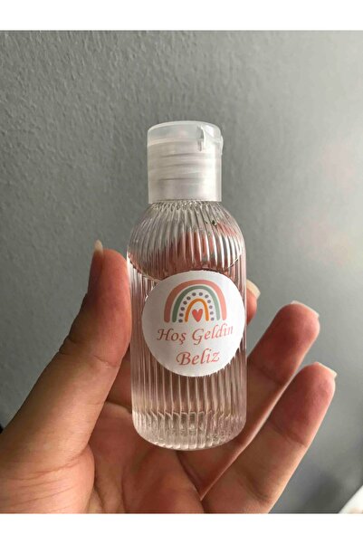 Sizeuyduk 50 Adet Fliptop Başlıklı Dnz21 Dezenfektan Kolonya Parfüm Boş Şişesi Sert Plastik