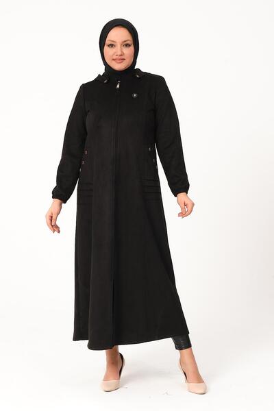 GLR&GYM HAVVA KADIN BÜYÜK BEDEN TESETTÜR SÜET FERACE