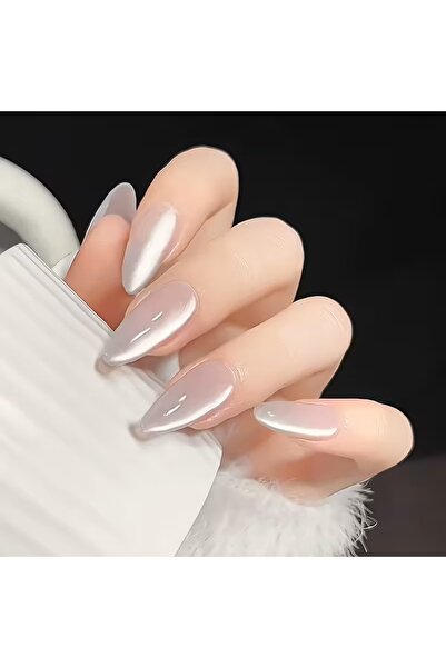 MİNA BEAUTY KEDİ GÖZÜ TAKMA TIRNAK BEYAZ 20-1
