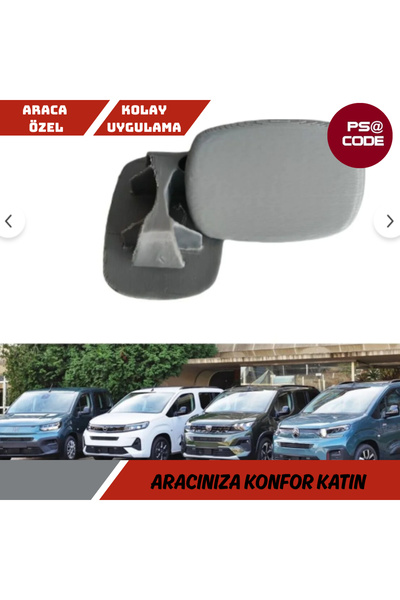Toprakshop Rifter-Berlingo-Proace-Doblo-Opel Cam Tavanlı Ara Bölme Demiri Kapakları 2 adet küçük kapak