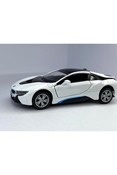 Kinsmart Bmw I8 - Çek Bırak 5inch. Lisanslı Model Oyuncak Araba 1:36 Gri