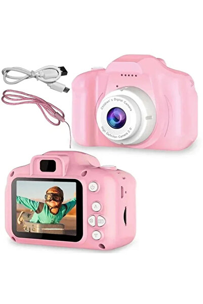 Yenimiyeni Cmr9 Çocuk Fotoğraf Makinesi 10870p Hd Pembe