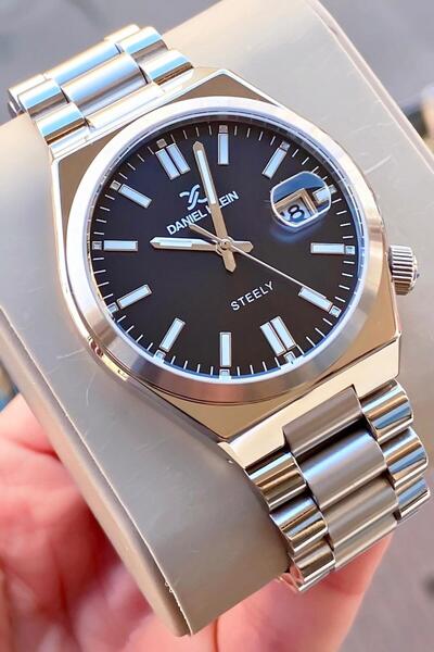 Daniel Klein Erkek Kol Saati Gümüş  Çelik Su Geçirmez 2 Yıl Garantili Bilekli...