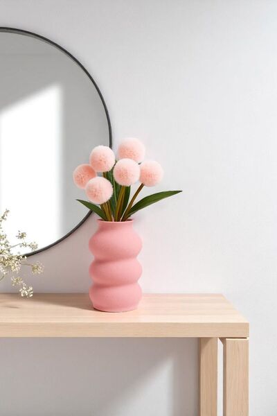 LUNAVA Dido Vazo Dekoratif - Bohem & Iskandinav Tarz, Modern Minimalist Obje | 18cm