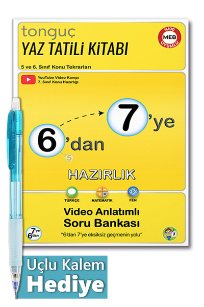 Tonguç Yayınları Tonguç Yayınları 6' dan 7'ye Hazırlık Kitabı +Hediyeli