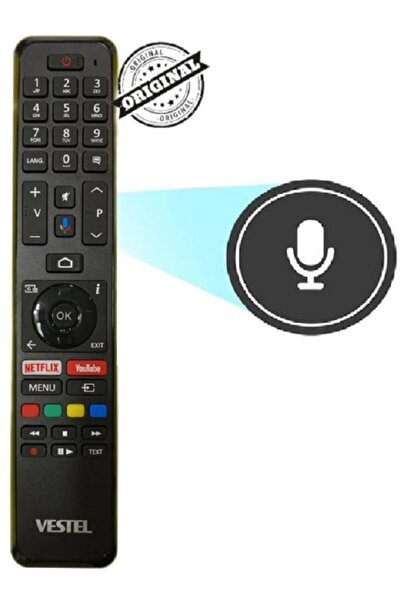 Vestel ORJİNAL Regal - Android Televizyon Kumandası (SESLİ KOMUT ÖZELLİKLİ) O...
