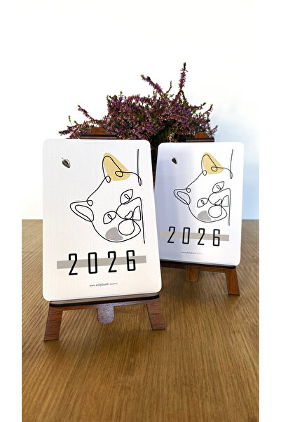 EDİP BASKI 2026 KEDİ MASA TAKVİMİ