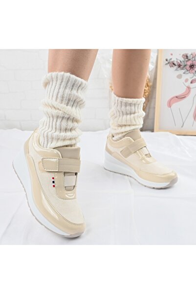 Tmall Pantofi sport de dama,Din piele ecologica intoarsa,Cu tapla platforma,D...