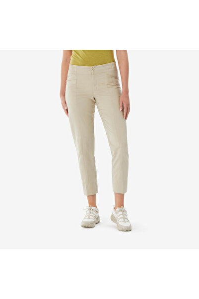 Decathlon Quechua Kadın Outdoor Keten Pantolon - Bej - NH500