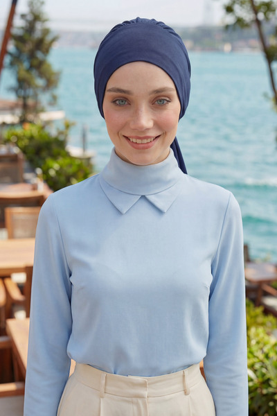 Aisha's Design Kullanımı Kolay Bone,Lacivert,B-49